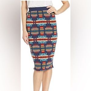 Pendleton Chief Joseph Knit Pencil Skirt